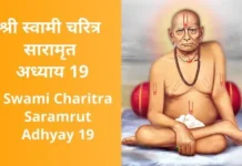 श्री स्वामी चरित्र सारामृत अध्याय एकोणीसवा | Swami Charitra Saramrut Adhyay 19 Swami Charitra Saramrut Adhyay 19